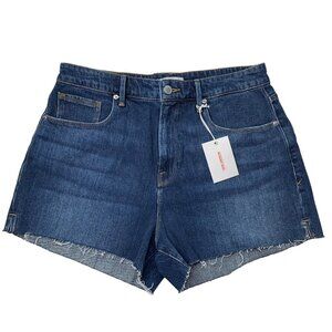 NEW Good American Cut Off Short High Waisted